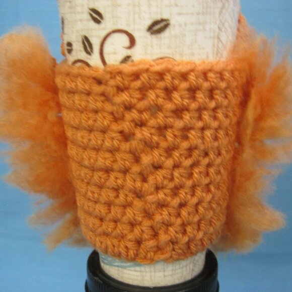 Red Fox Crochet  Handmade Cup Cozy Holder Gifts by Bren - Picture 2 of 5